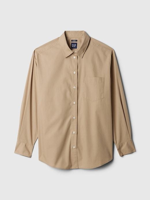 Organic Cotton Poplin Big Shirt Product Image