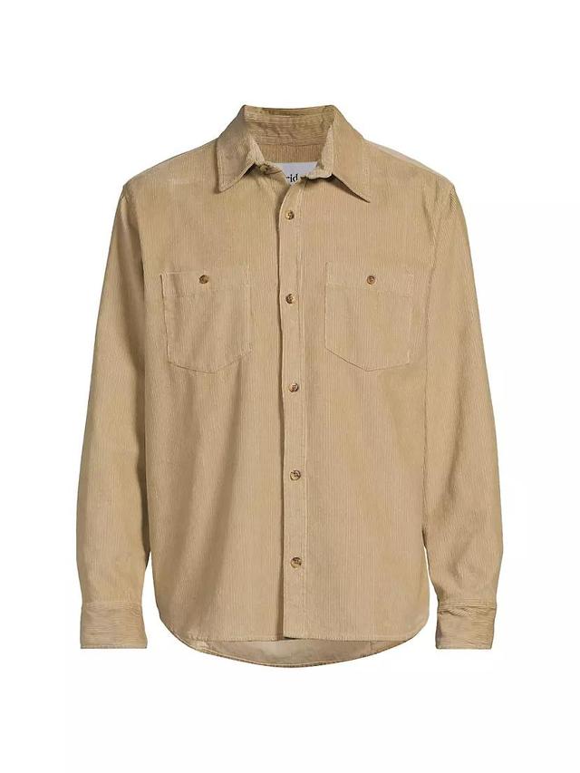 Cotton Corduroy Button-Front Shirt Product Image