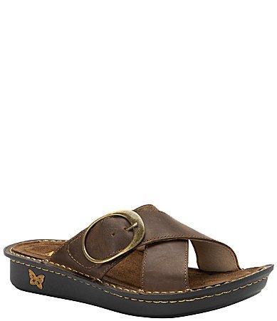 Alegria Vanya Leather Slide Sandals Product Image