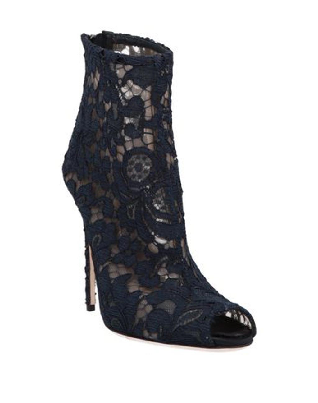 DOLCE & GABBANA Ankle Boot In Blue Product Image