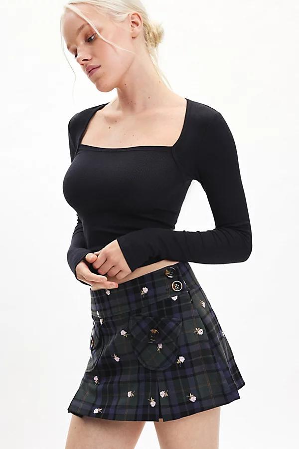 Urban Outfitters UO Jillian Pleated Micro Mini Skort Womens at Urban Outfitters Product Image