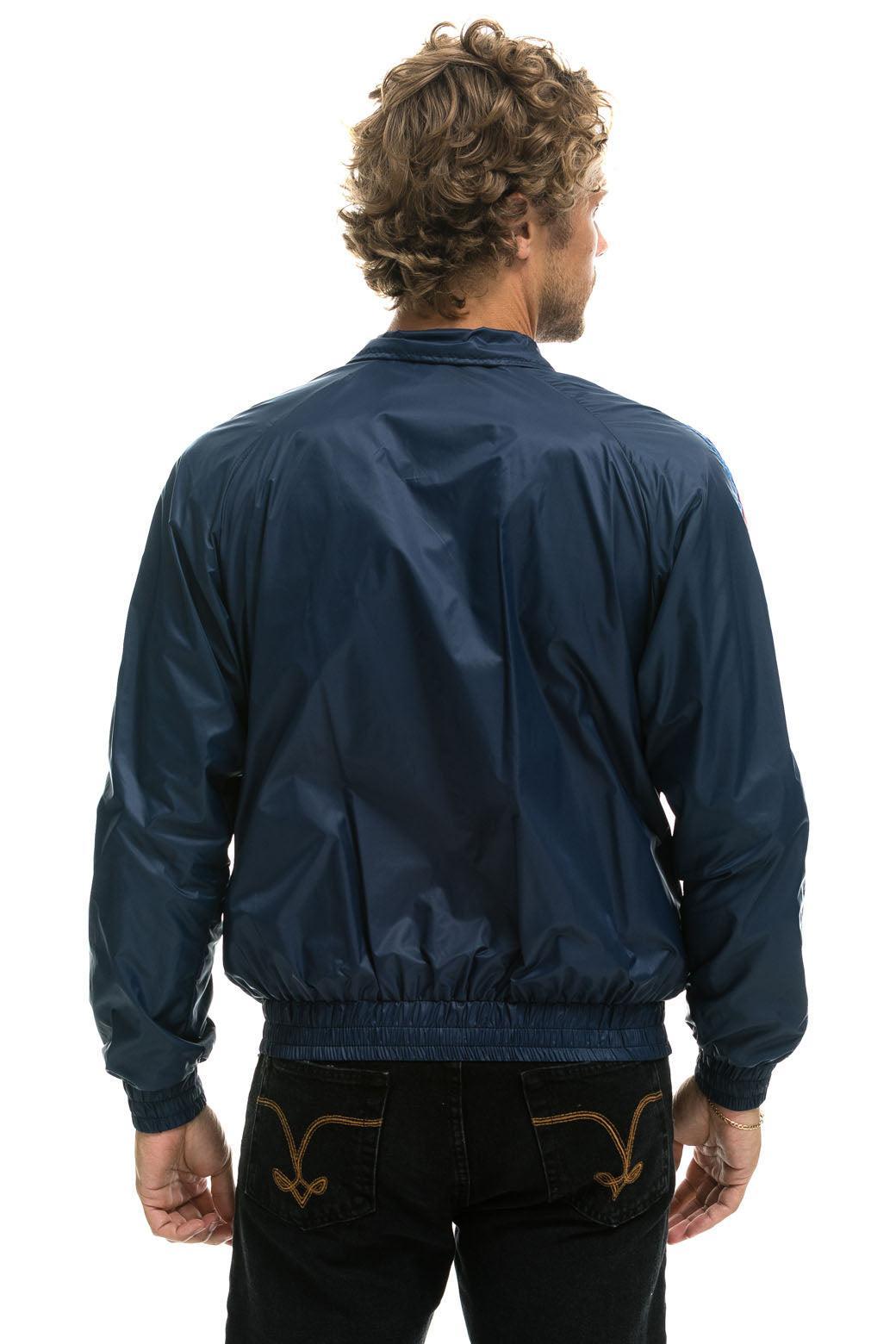 MEN'S 4 STRIPE WINDBREAKER - NAVY Male Product Image