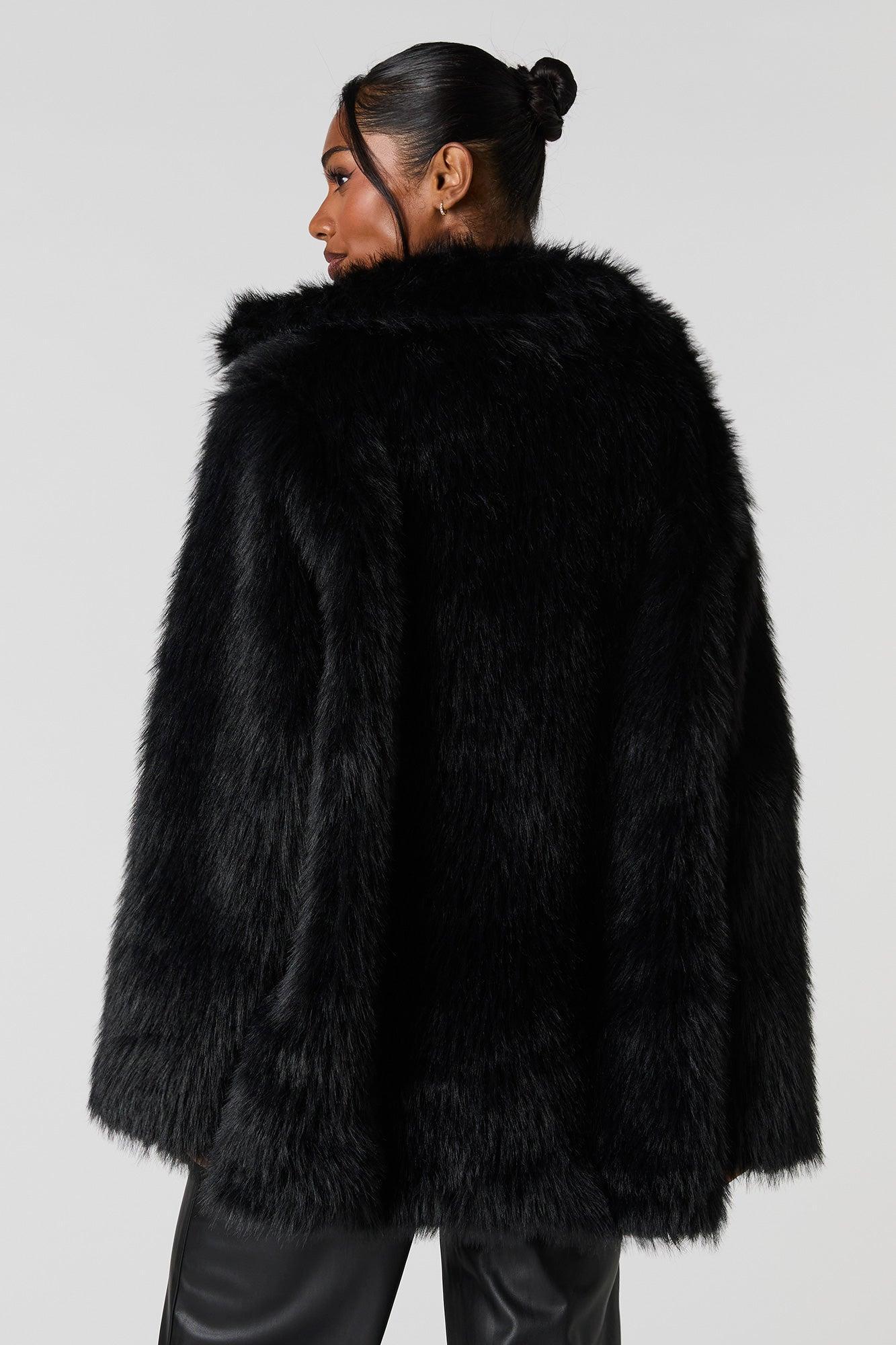 Faux Fur Midi Jacket Female Product Image