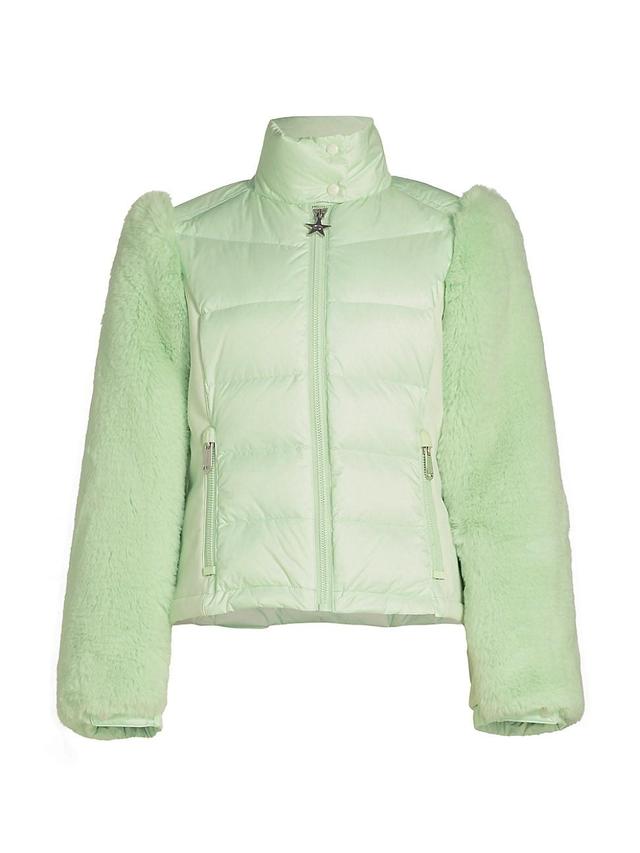 Womens Fairytale Quilted Shell & Faux Fur Ski Jacket Product Image