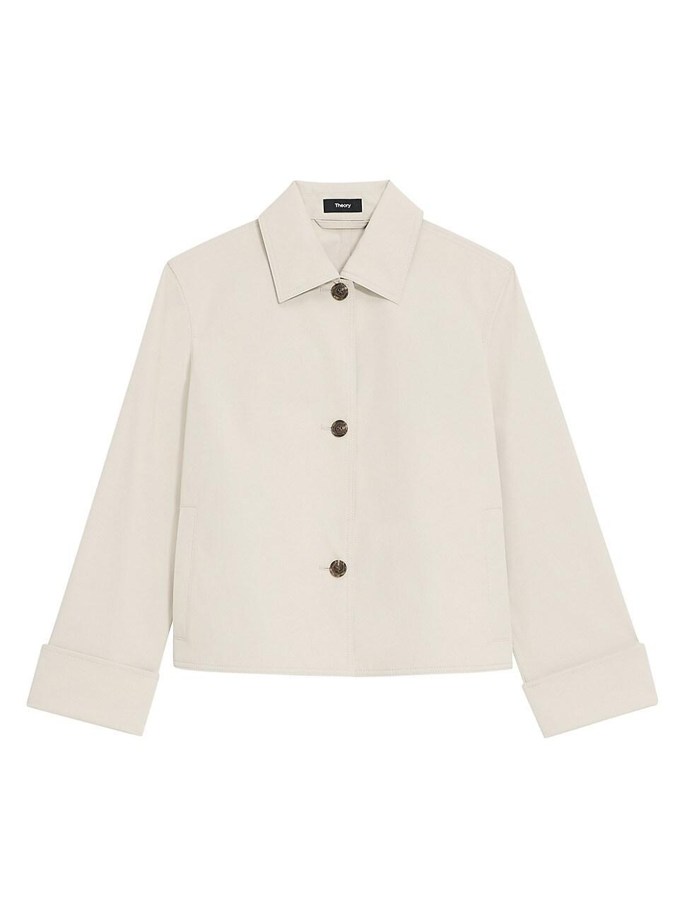 Womens Boxy Cotton-Blend Jacket Product Image