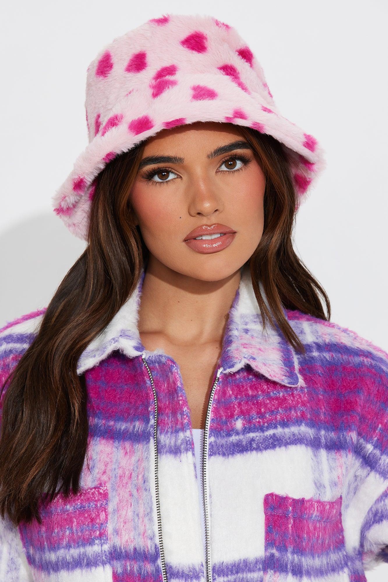 Cuddly Cupid Bucket Hat - Pink Product Image