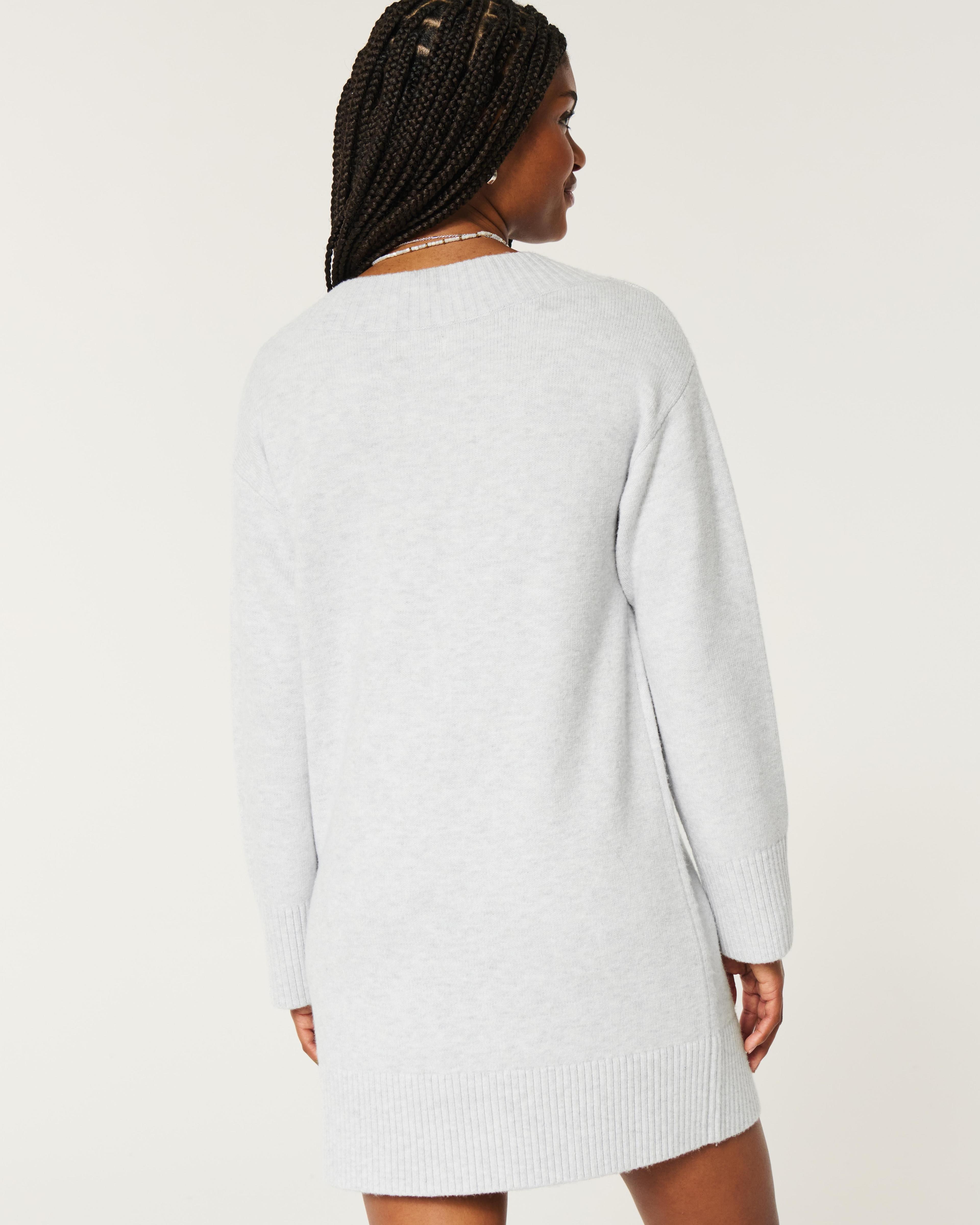 On/Off the shoulder Jersey Sweater Dress Product Image