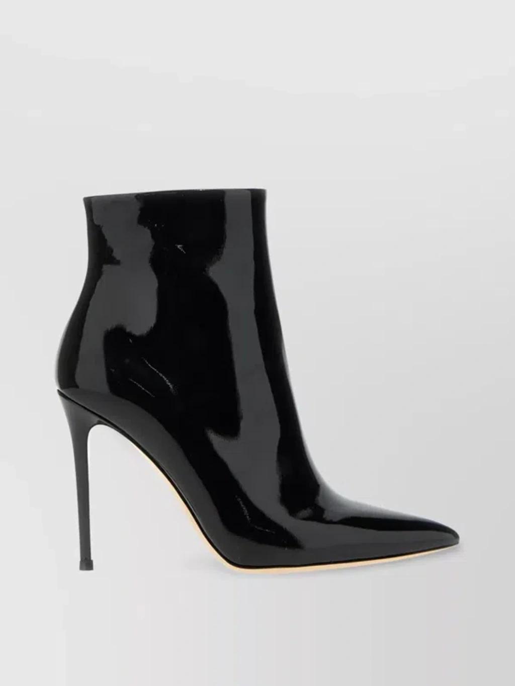 GIANVITO ROSSI Dunn Leather Ankle Boots In Black product image