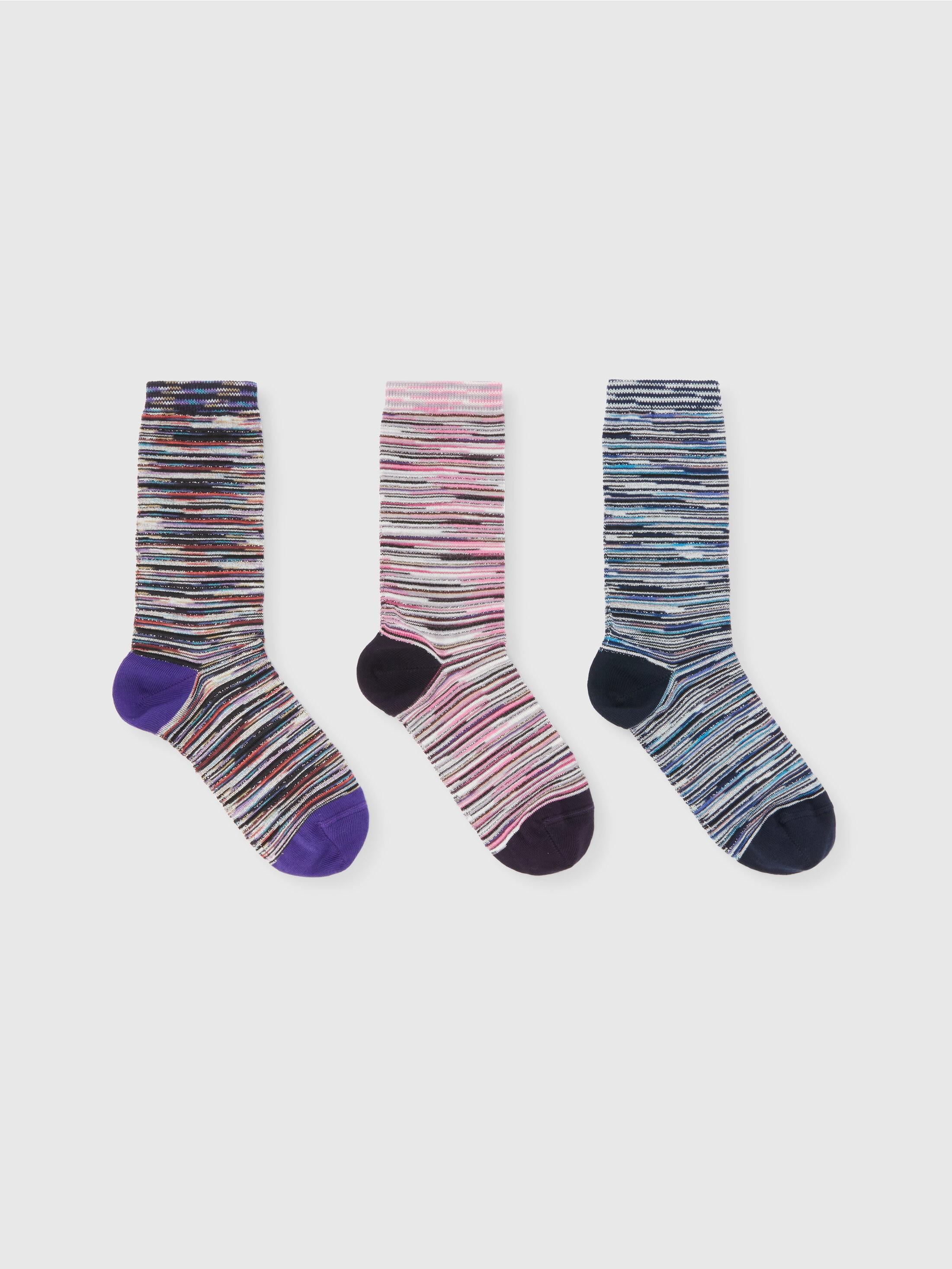 Set of 3 slub socks Product Image