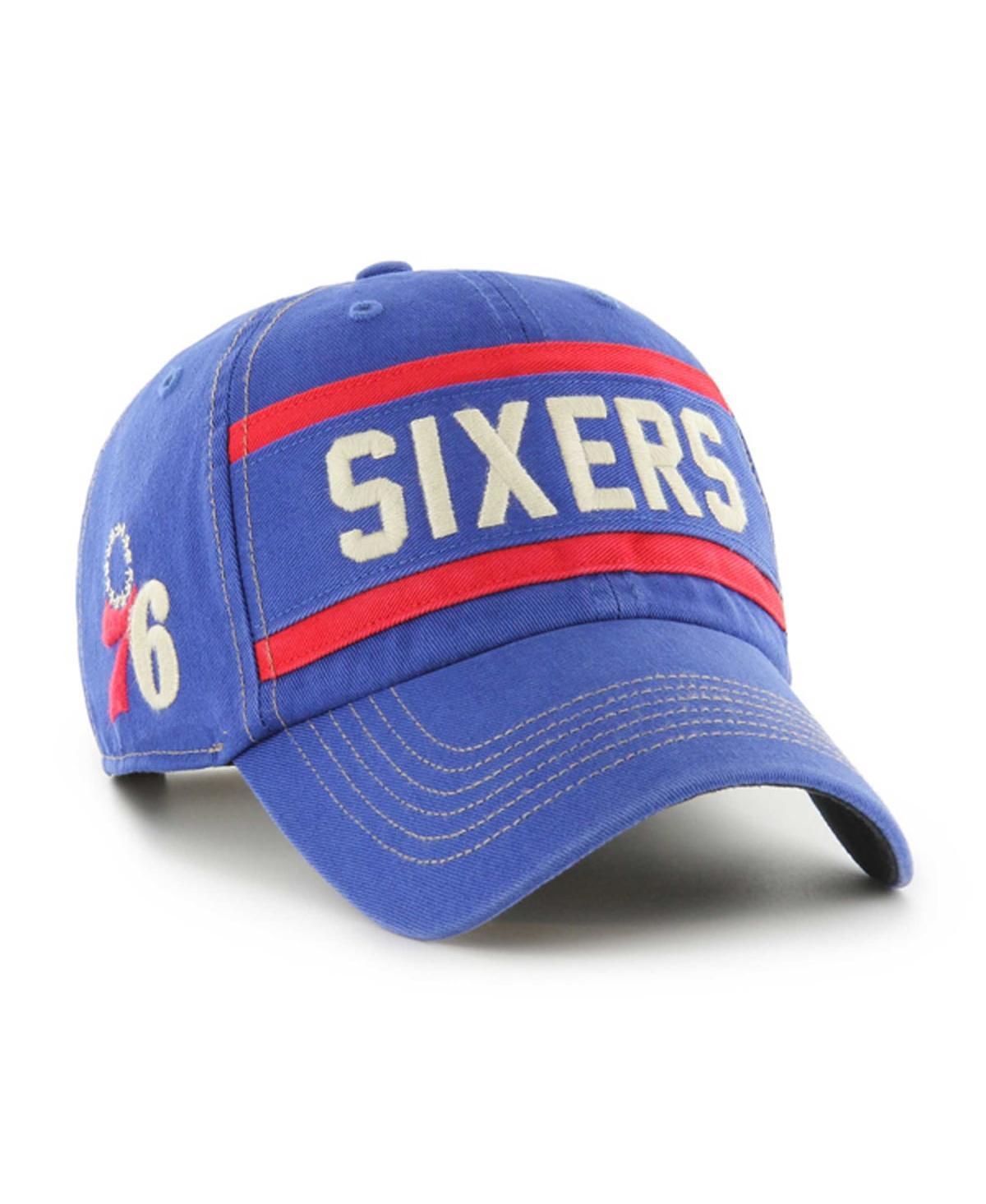 Mens 47 Royal Philadelphia 76ers Quick Snap Clean Up Adjustable Hat Product Image