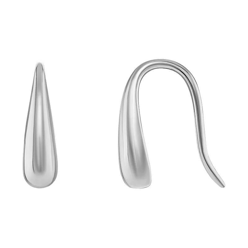 PRIMROSE Sterling Silver Polished Teardrop Earrings, Womens, Silver Tone Product Image