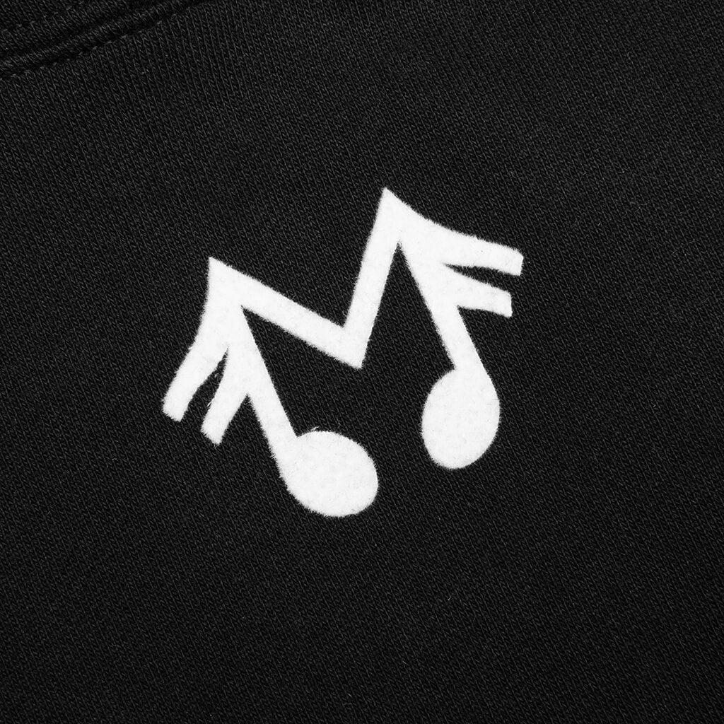 M-Logo Micro Hooded Sweatshirt - Black Male Product Image