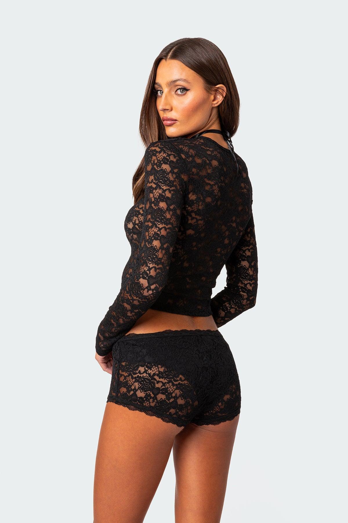 Estella Sheer Lace Top Product Image