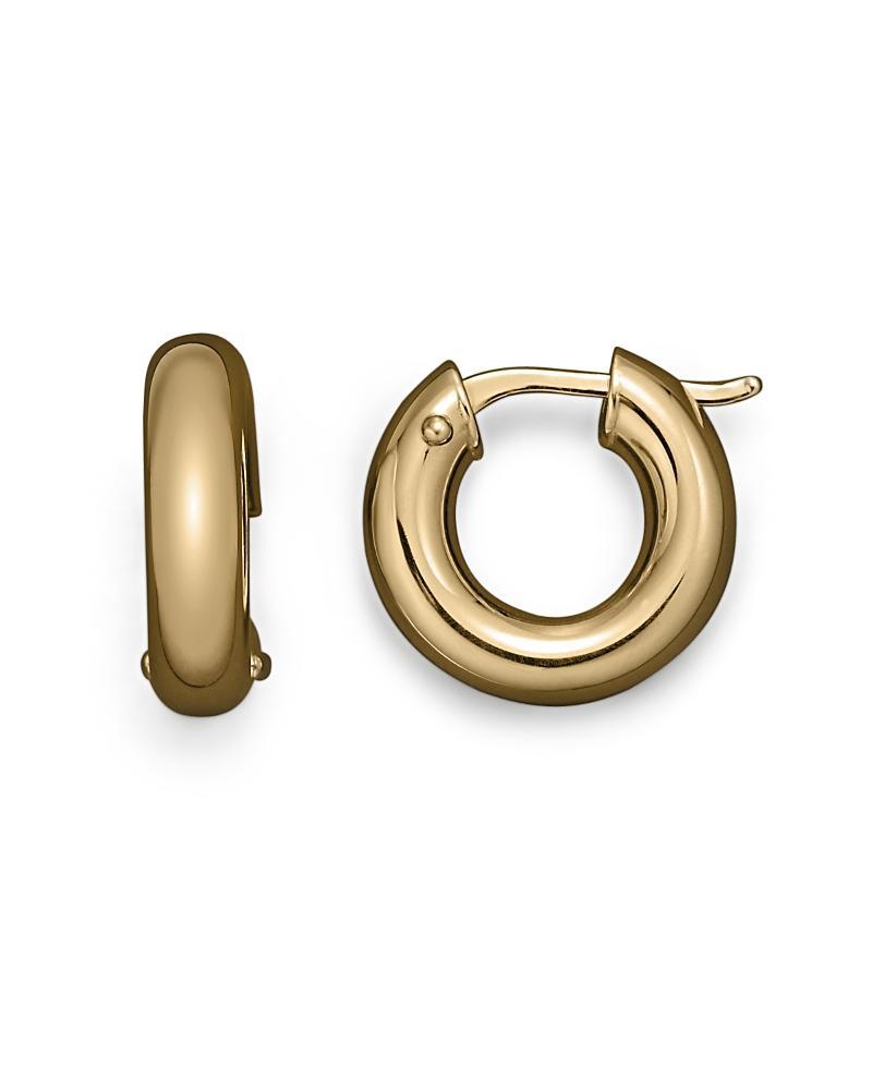 18K Yellow Gold Hoop Earrings/1.4 Product Image