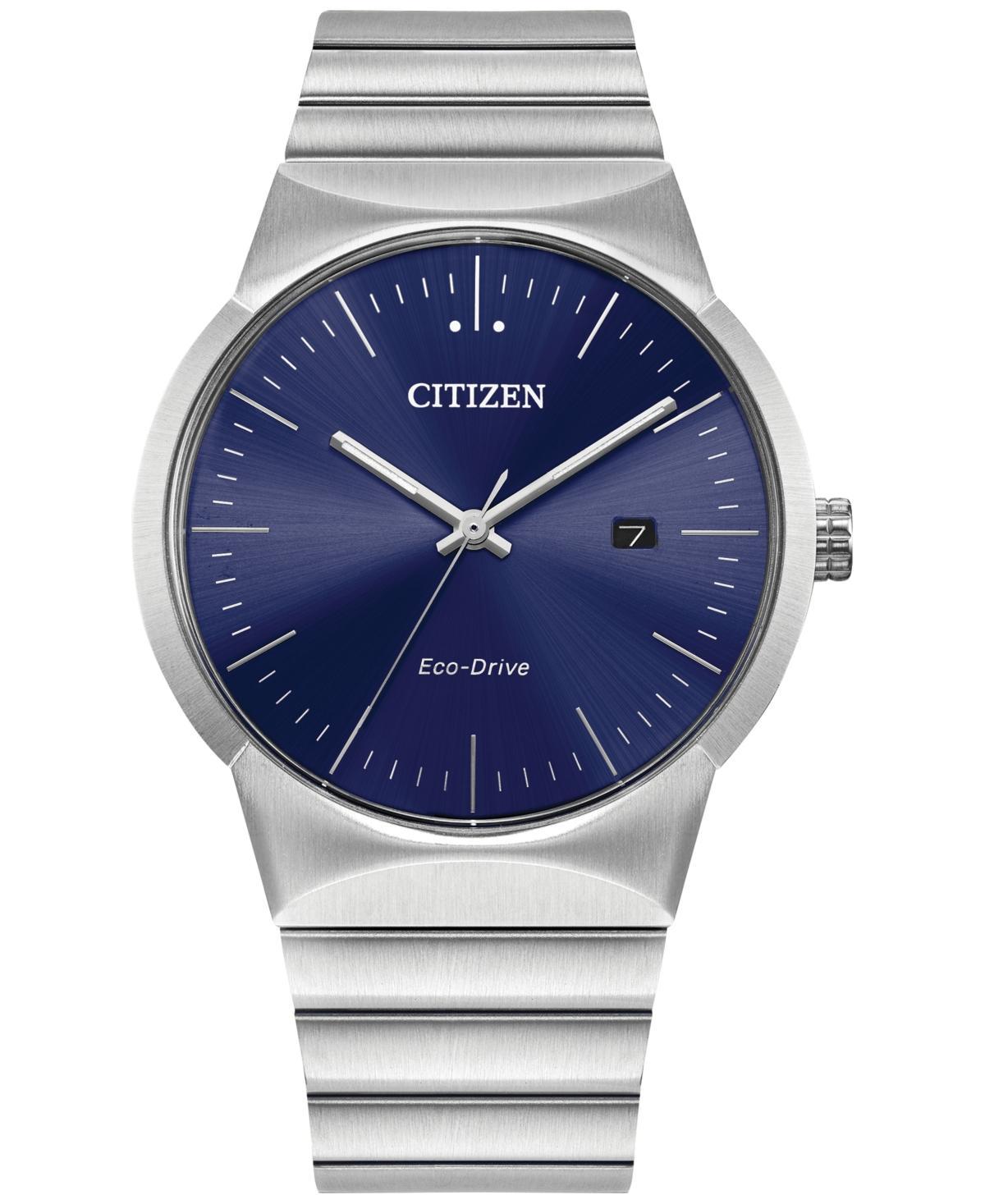 Men's Citizen Eco-DriveÂ® Axiom Watch with Blue Dial (Model: Bm7580-51L) Product Image