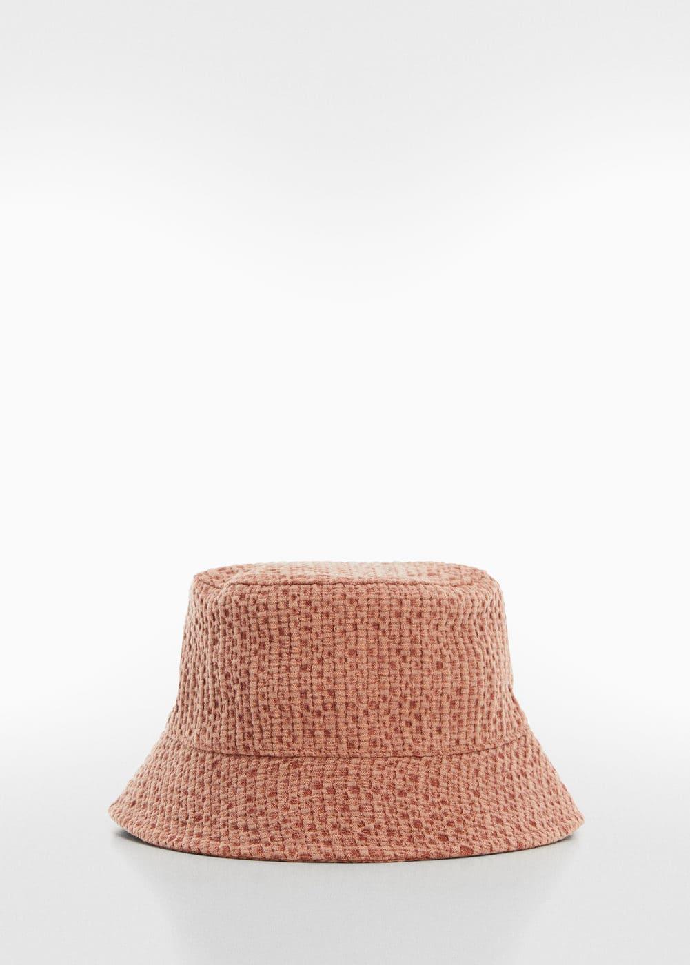 MANGO - Texture bucket hat - One size - Women Product Image