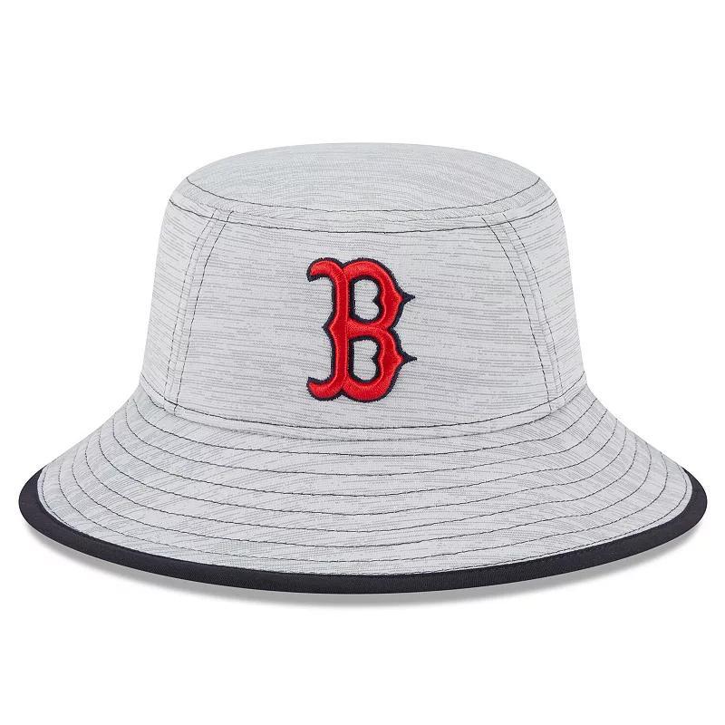 Mens New Era Gray Boston Red Sox Game Bucket Hat Product Image