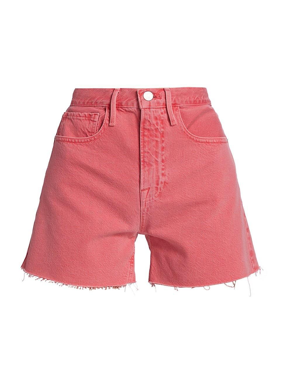 FRAME Le Super High Waist Denim Shorts Product Image