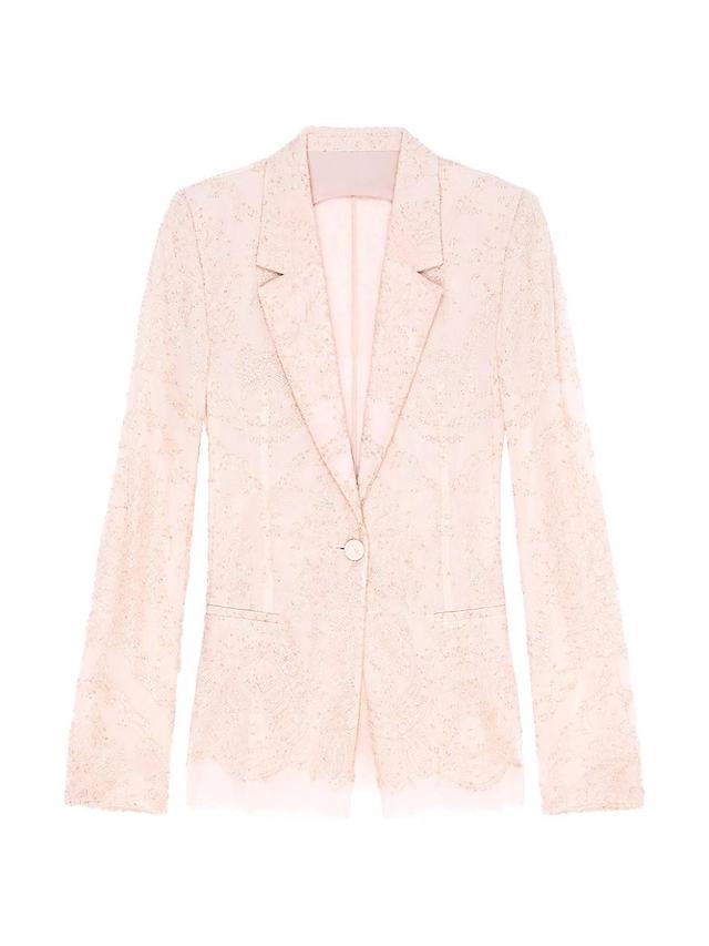 Womens Jacket in Lace and Silk Product Image