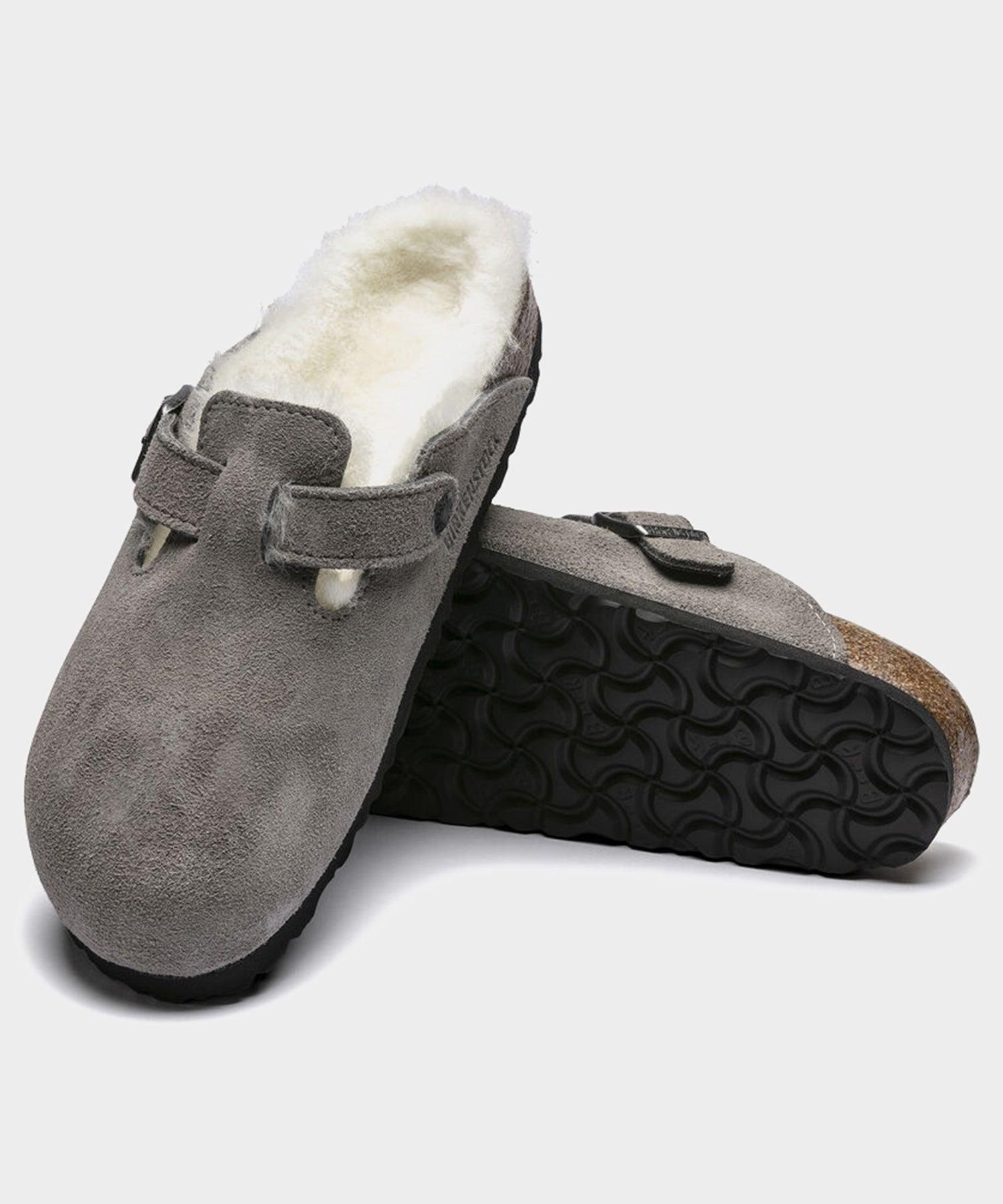 Birkenstock Boston Shearling in Stone Product Image