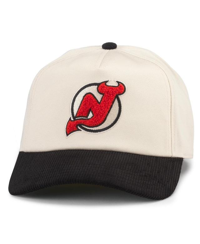 Mens American Needle White New Jersey Devils Burnett Adjustable Hat - White Product Image