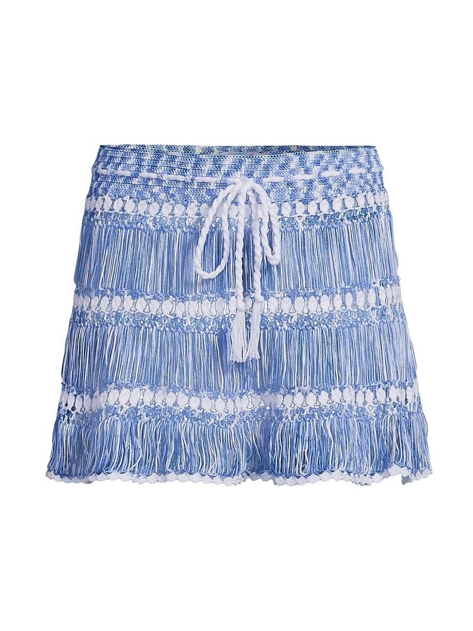 Womens Elsa Crochet Miniskirt product image