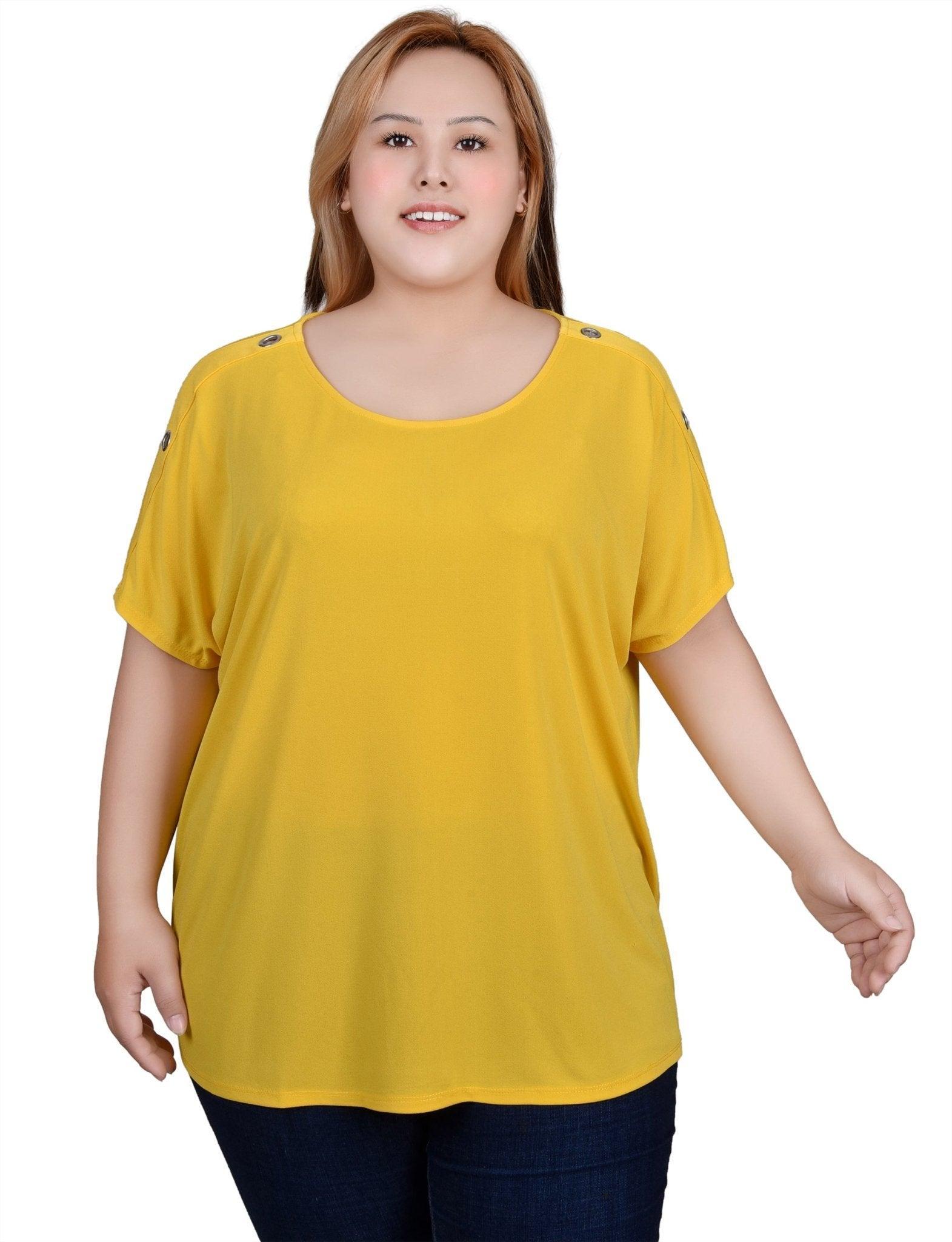 Short Sleeve Extended Sleeve Tunic Top - Plus Product Image