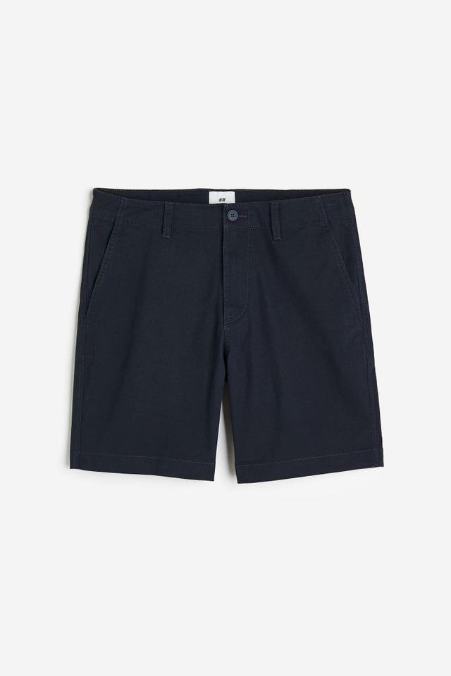 H & M - Regular Fit Chino Shorts - Blue Product Image