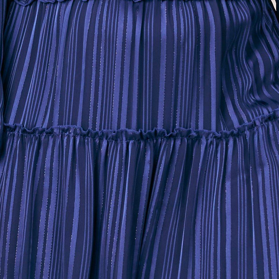 Figueroa & Flower Satin Stripe Midi Dress - Plus Product Image