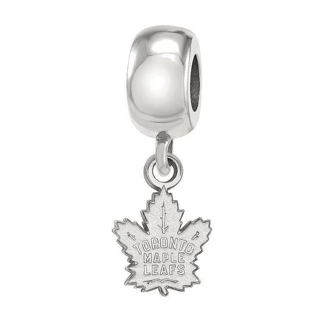 LogoArt Toronto Maple Leafs Sterling Silver Mini Logo Dangle Bead Charm, Womens Product Image