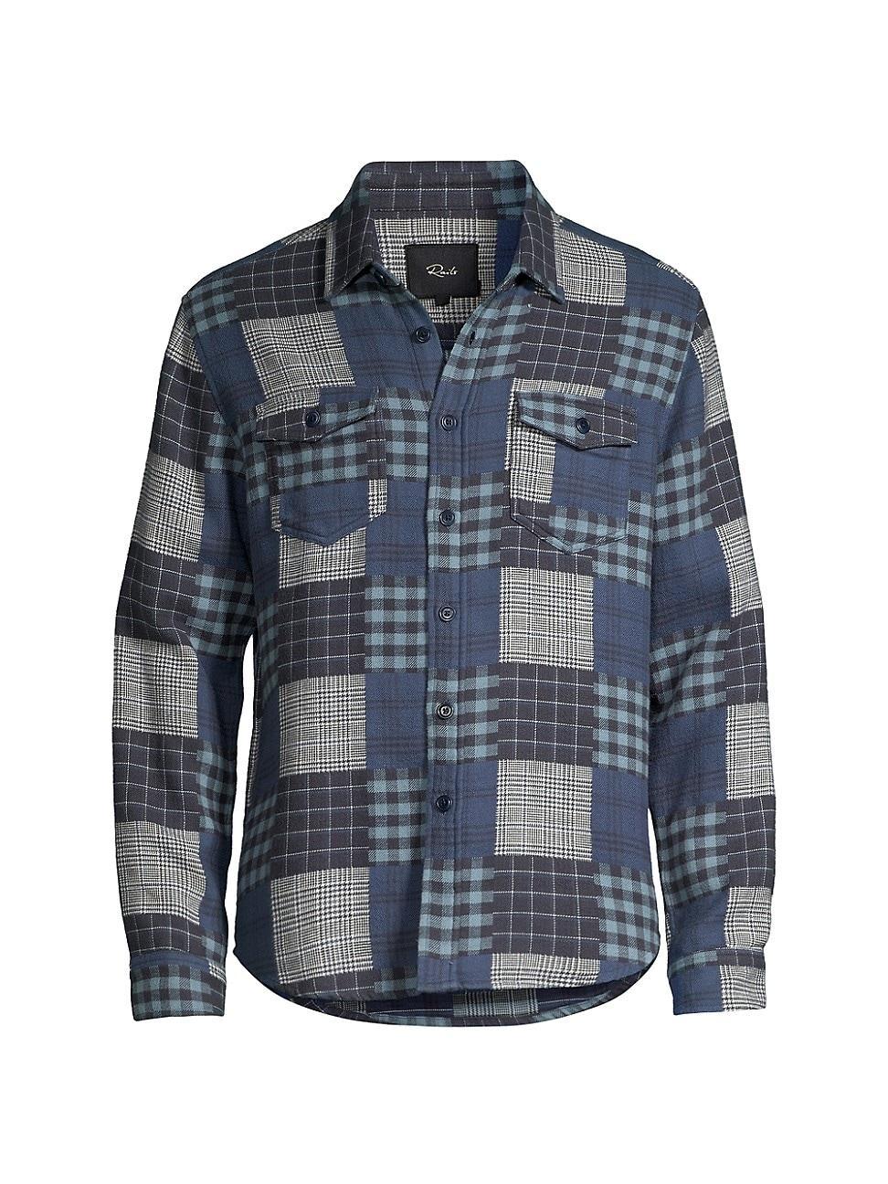 Rails Banton Patchwork Print Cotton Button-Up Shirt Product Image