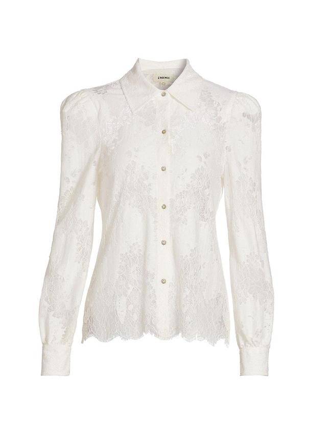 Womens Jenica Floral Lace Blouse Product Image