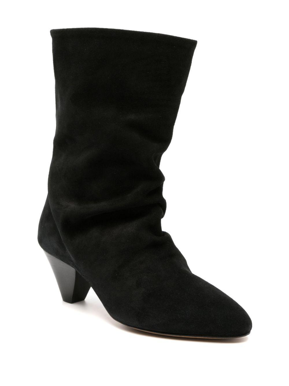 ISABEL MARANT 50mm Suede Ankle Boots In Black Product Image