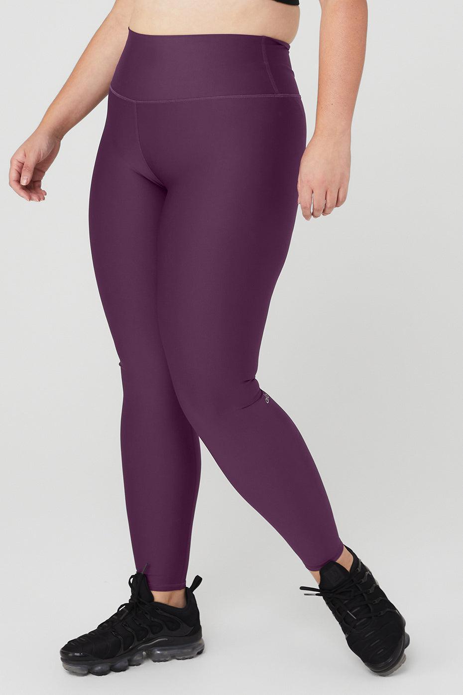 High-Waist Airlift Legging - Dark Plum Product Image