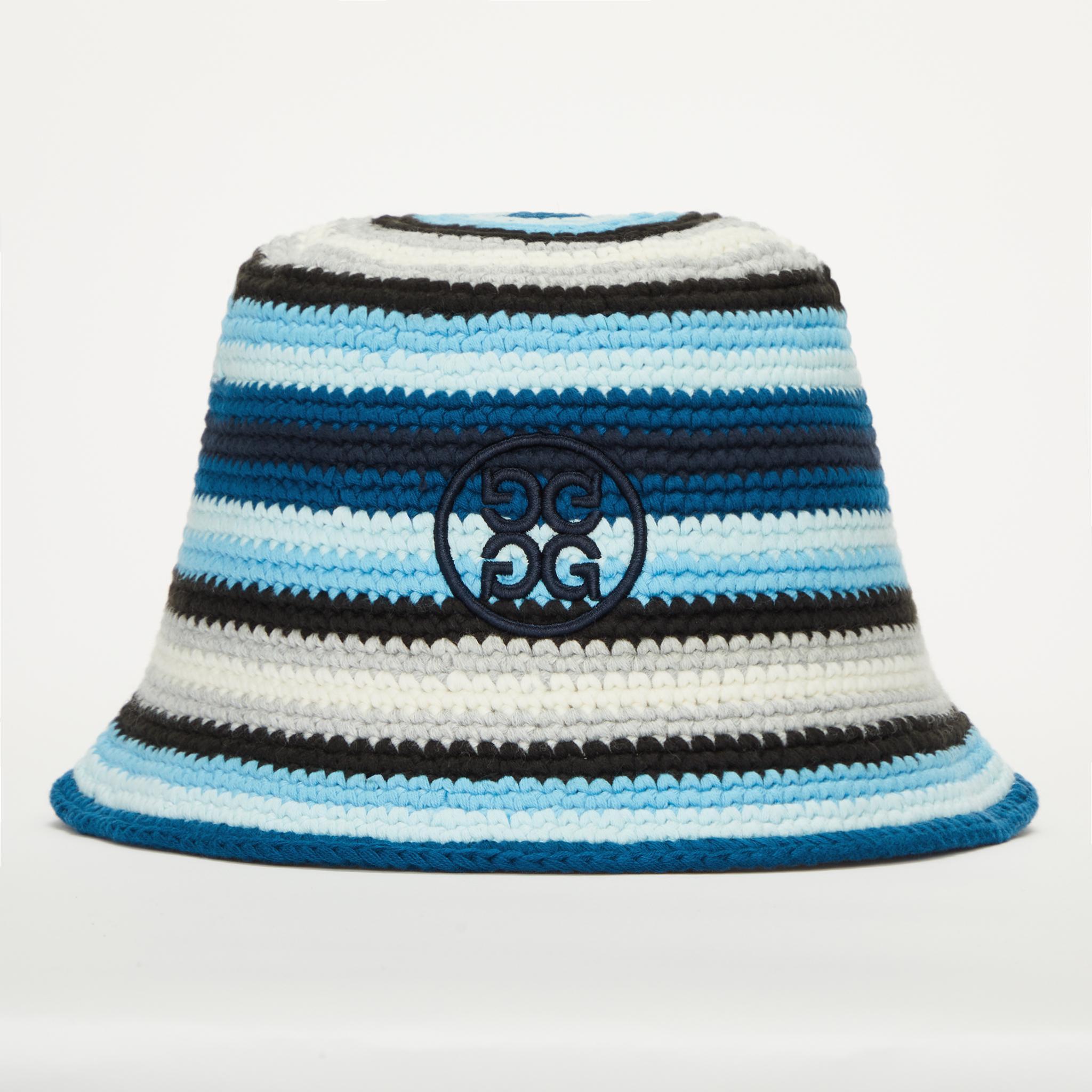 STRIPED CROCHET BUCKET HAT Product Image