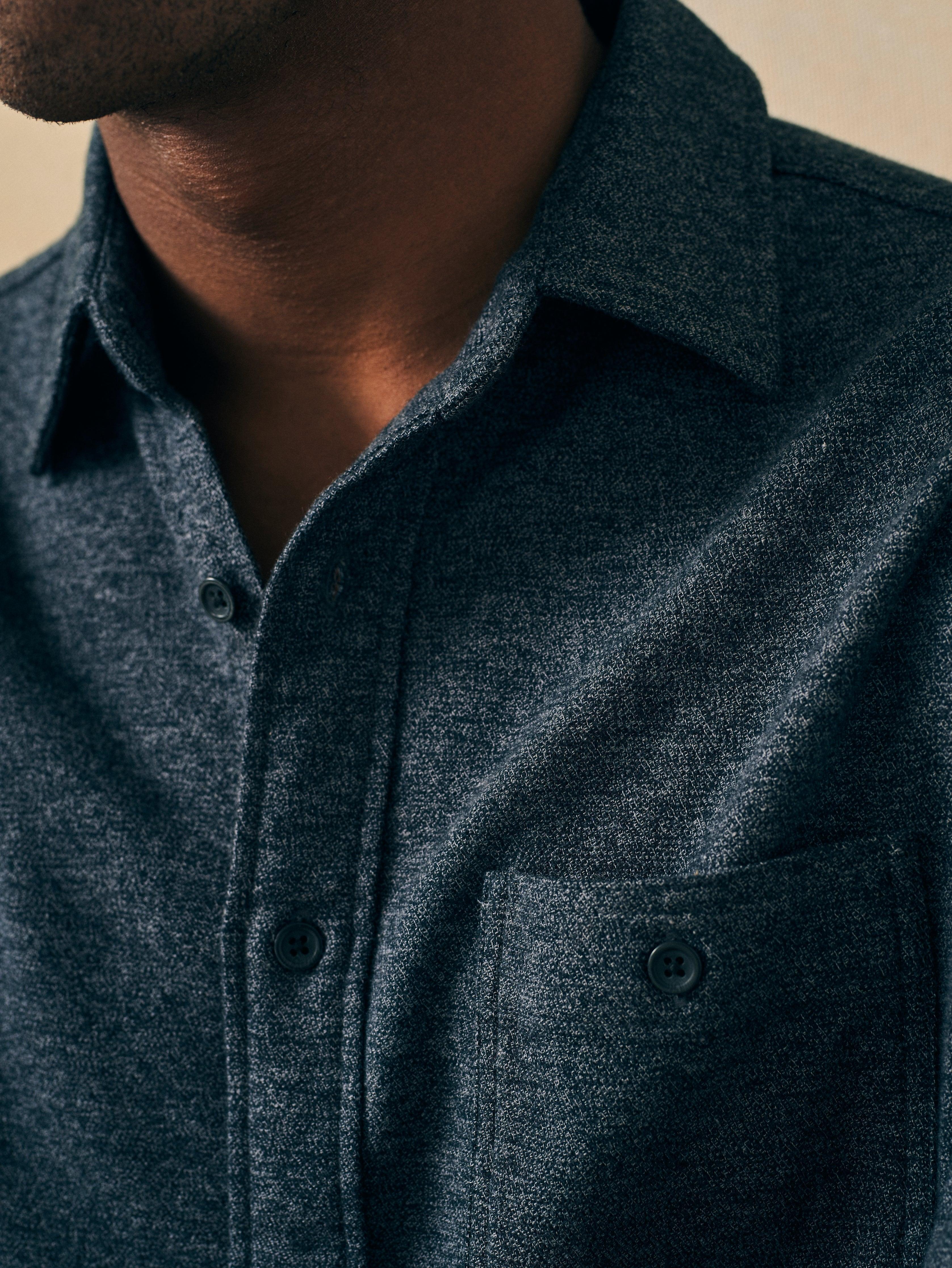 Super Brushed Flannel - Washed Black Male Product Image