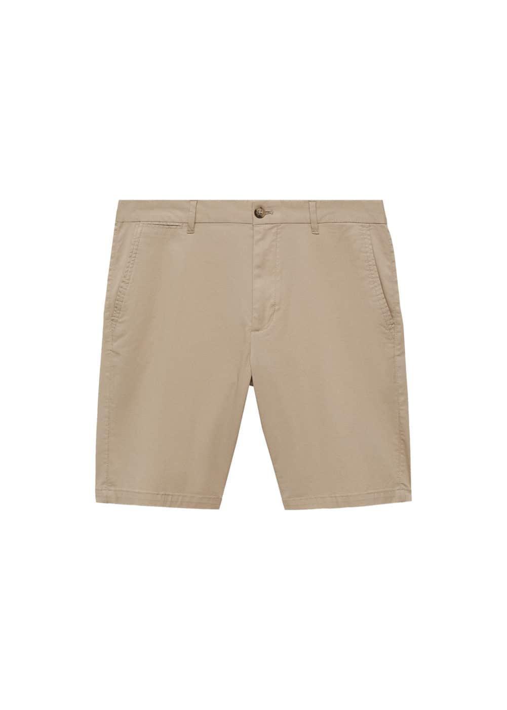 MANGO MAN - Slim-fit chino cotton bermuda shorts beigeMen Product Image