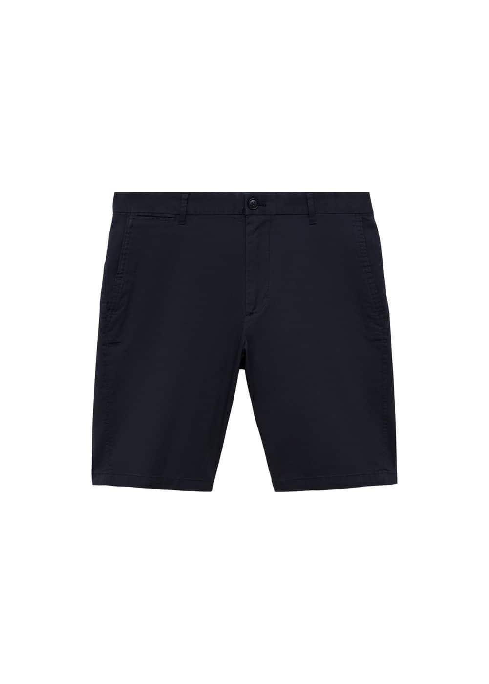 MANGO MAN - Slim-fit chino cotton bermuda shorts dark navyMen Product Image