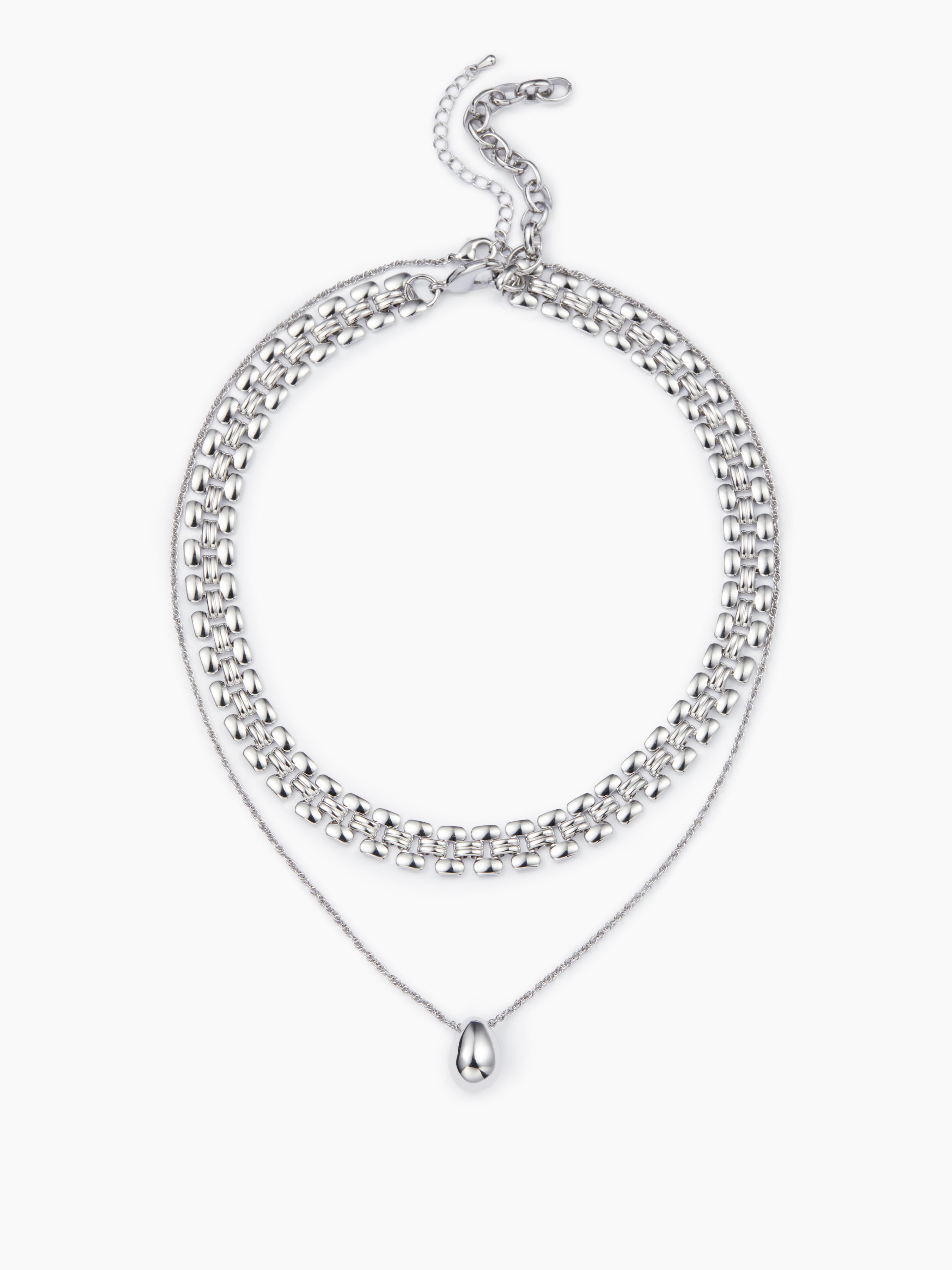 METAL CHAIN LAYERED NECKLACE  product image