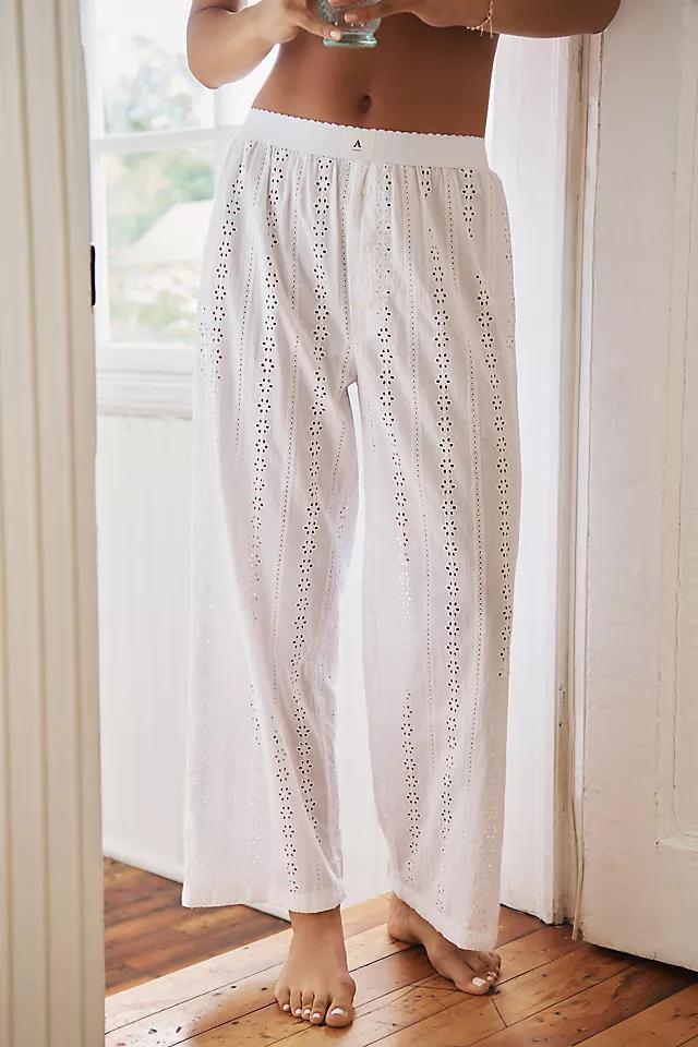 By Anthropologie Eyelet Pajama Pants Product Image