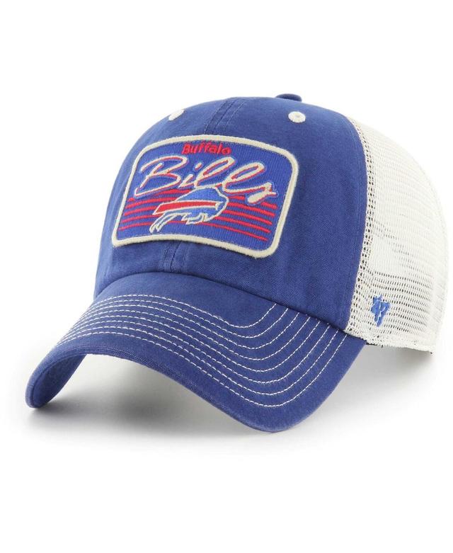 Mens 47 Brand Royal Buffalo Bills Five Point Trucker Clean Up Adjustable Hat - Royal Product Image