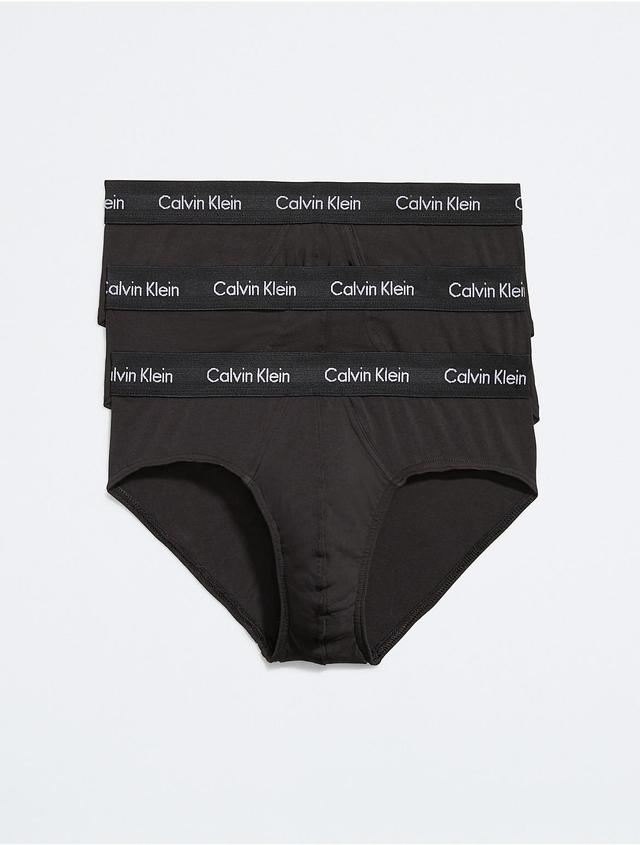 Calvin Klein Cotton Stretch Solid Hip Briefs 3 Product Image