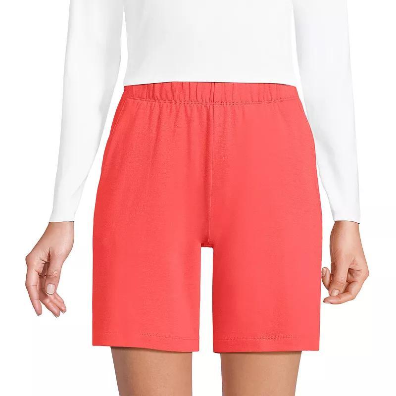 Womens Lands End Sport Knit Pull-On Shorts Product Image