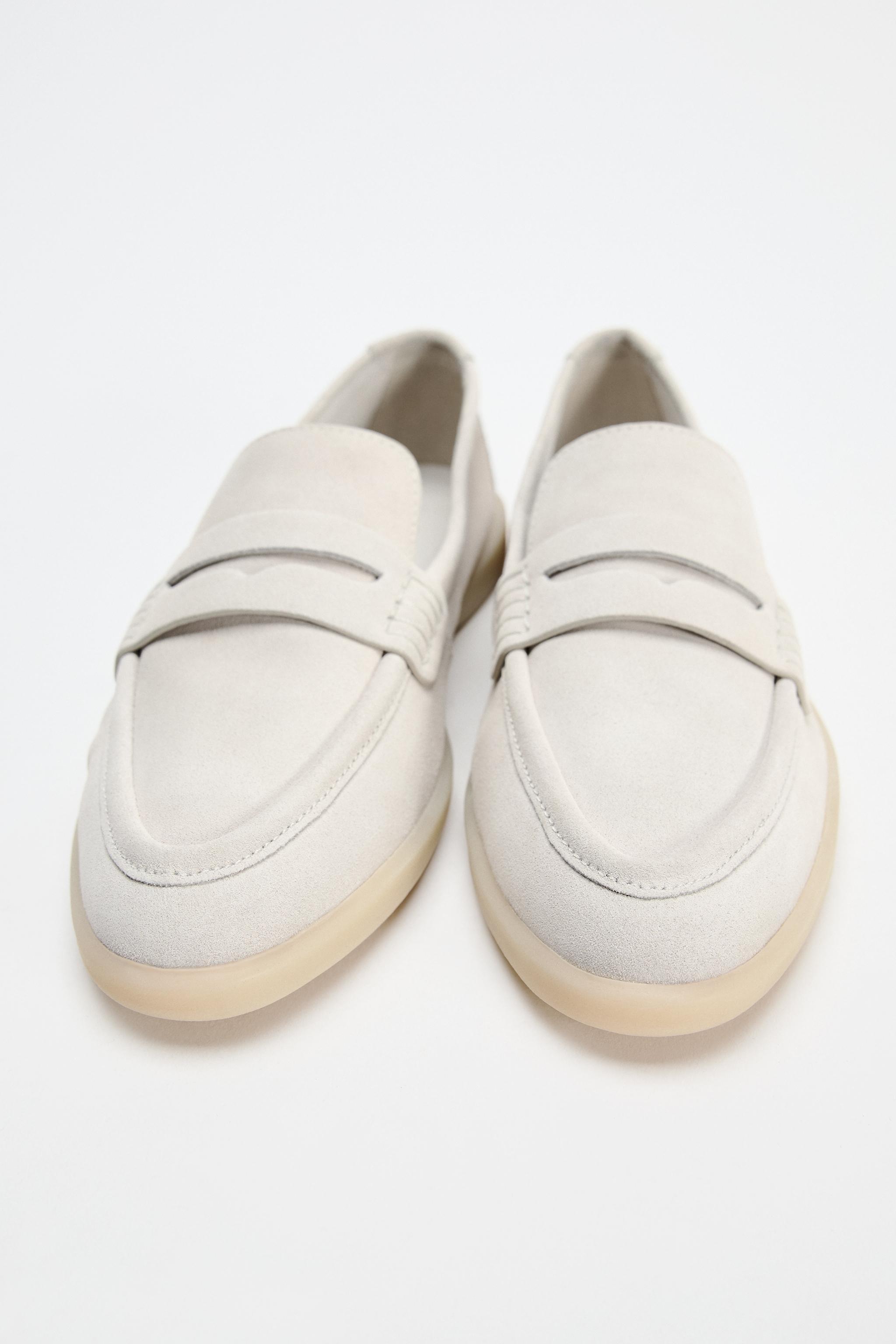 SUEDE PENNY LOAFERS Product Image