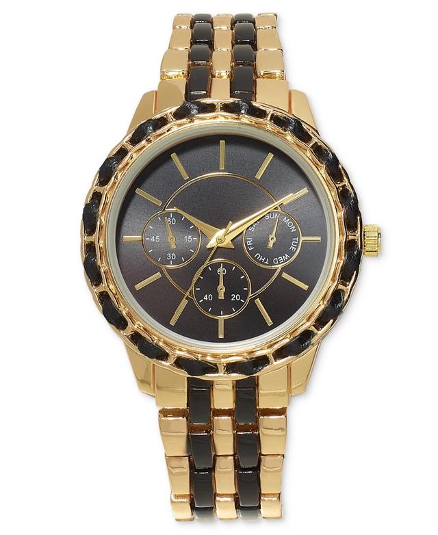 I.n.c. International Concepts Womens Two-Tone Bracelet Watch 40mm, Created for Macys Product Image