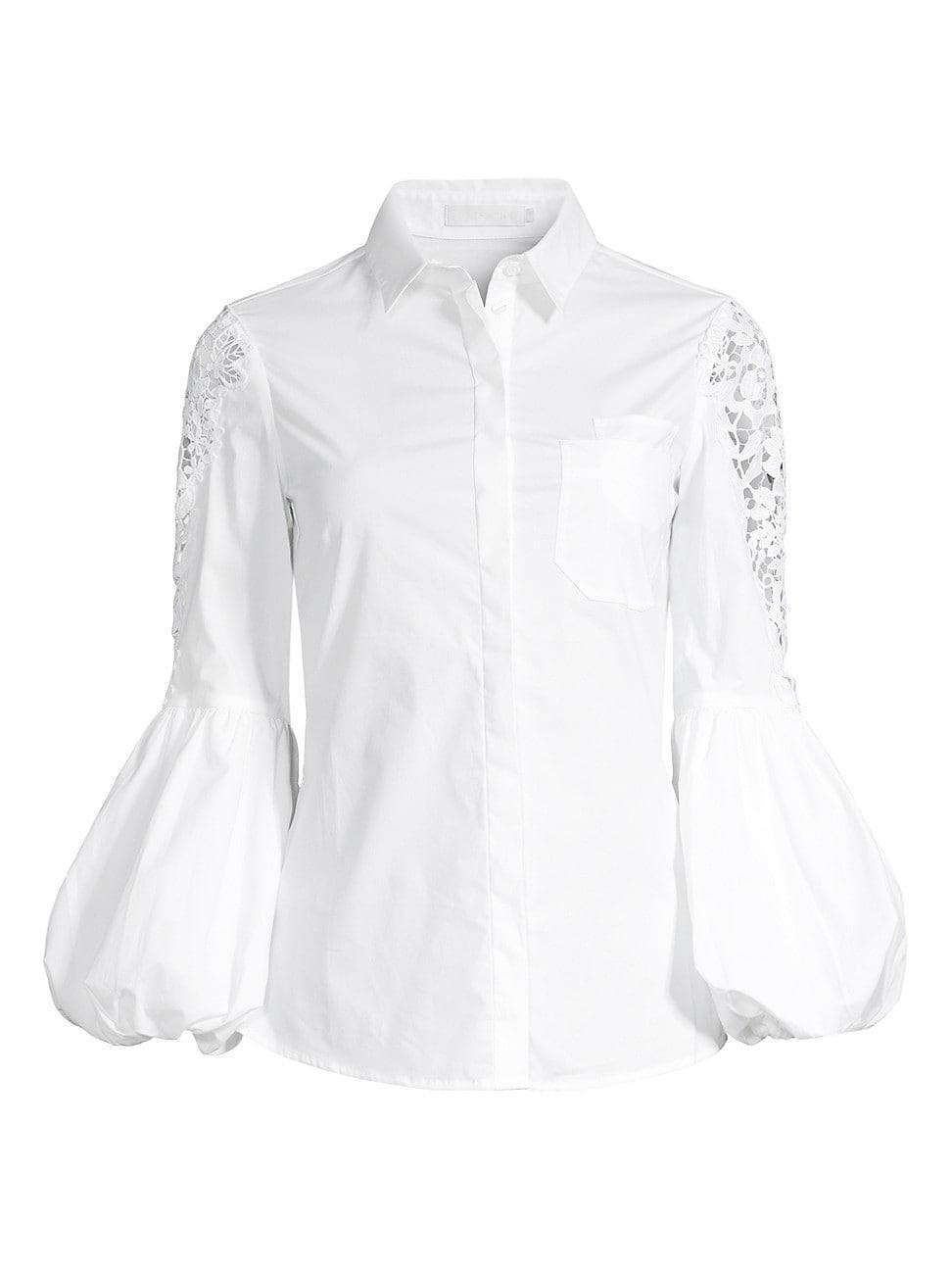 Womens Laora Balloon-Sleeve Shirt Product Image