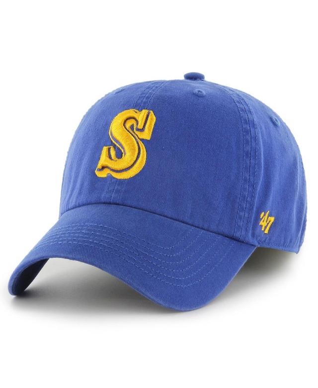 Mens 47 Brand Royal Seattle Mariners Cooperstown Collection Franchise Fitted Hat Product Image