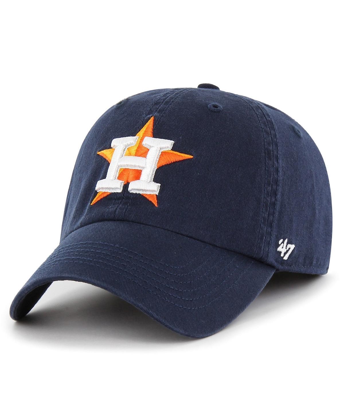 Mens 47 Brand Navy Houston Astros Franchise Logo Fitted Hat Product Image