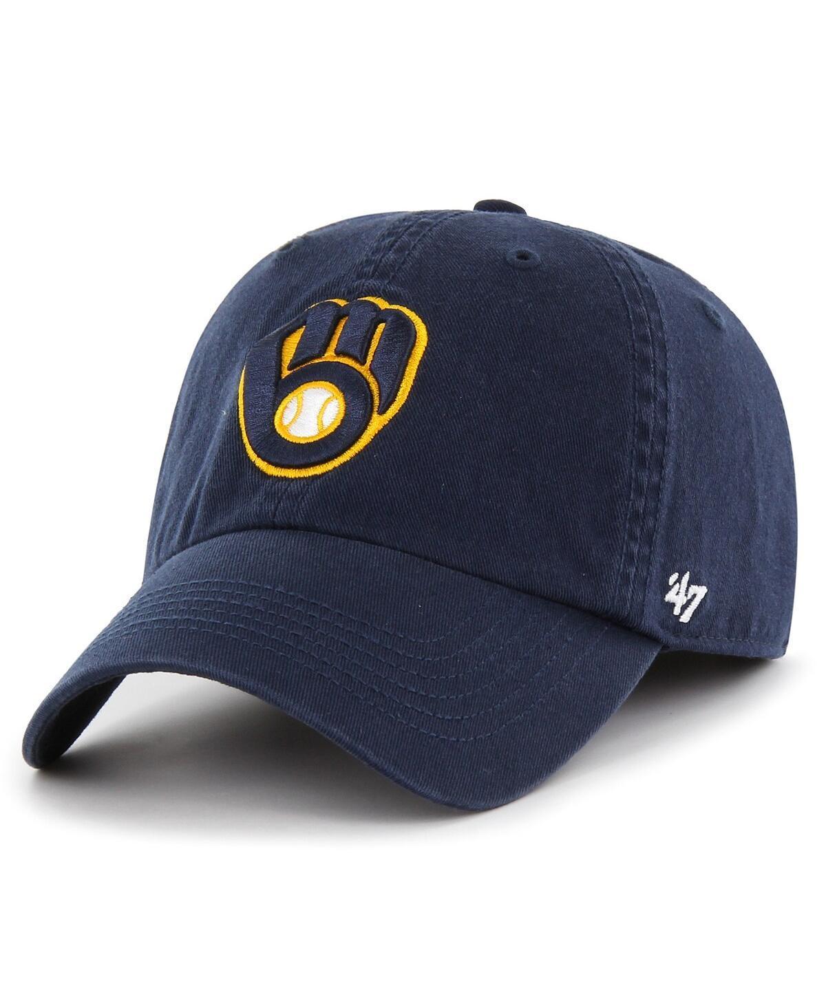 Mens 47 Milwaukee Brewers Franchise Logo Fitted Hat Blue Product Image