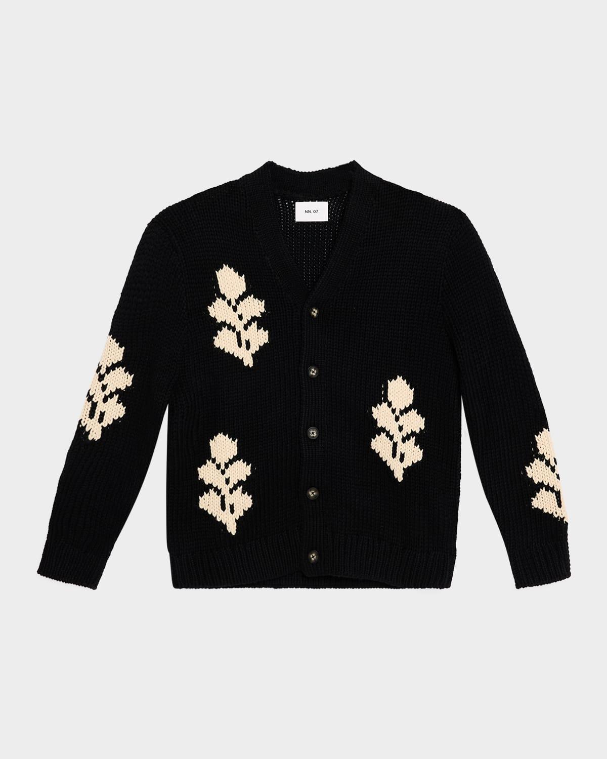 Men's Mika Leafy Intarsia Cardigan Product Image